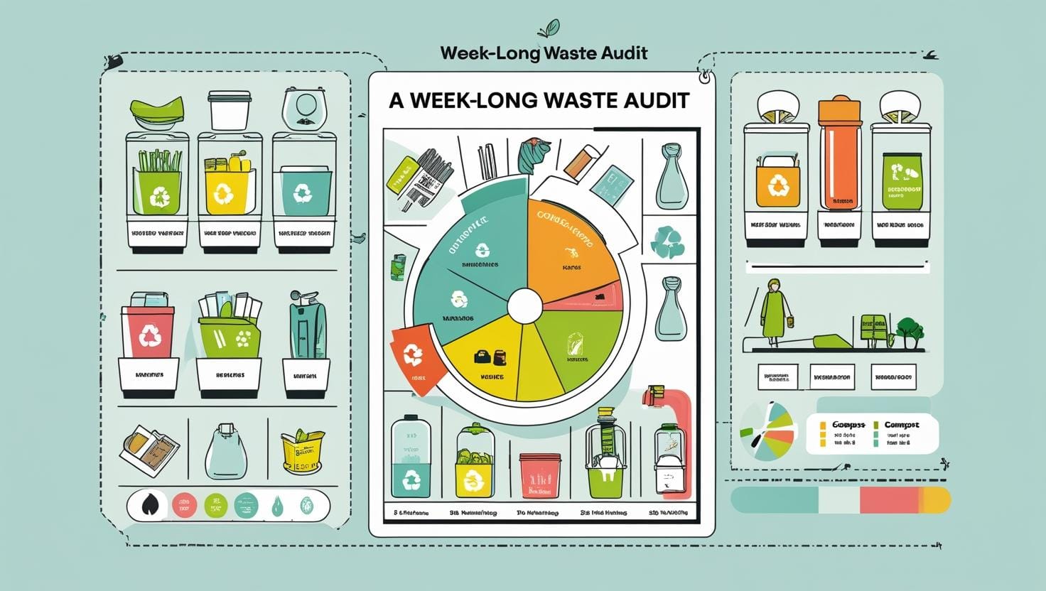 Before you overhaul your life, gather data. Conduct a week-long waste audit to understand what you’re throwing away it will improve zero-waste concept. 