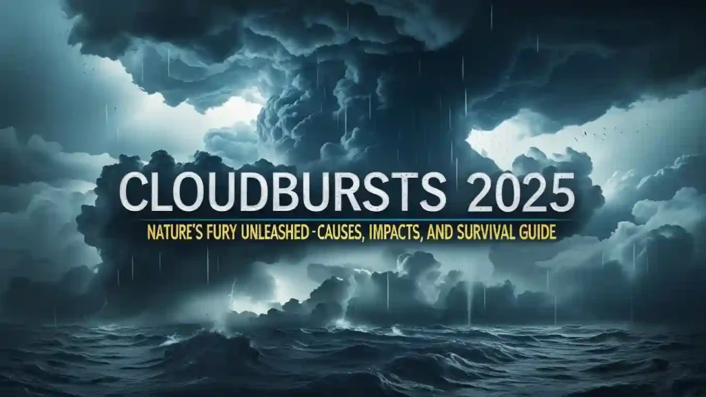 Cloudburst, predict cloudbursts, prevent extreme rainfall, Nature reaction cloudbursts, ecosystem impact floods, wildlife cloudburst effects, Cloudburst survival tips, flood preparedness 2025, emergency kit cloudburst, Human responsibility cloudbursts, deforestation climate impact, urbanization flooding, Causes of cloudbursts, climate change cloudbursts, deforestation and floods, How cloudbursts form, cloudburst mechanism, orographic lift rainfall, Cloudburst 2025, what is cloudburst, cloudburst causes, human impact on cloudbursts, cloudburst survival tips, recent cloudburst events, Nature and cloudbursts, ecosystem recovery, flood-resistant plants, wildlife adaptation, environmental impact,